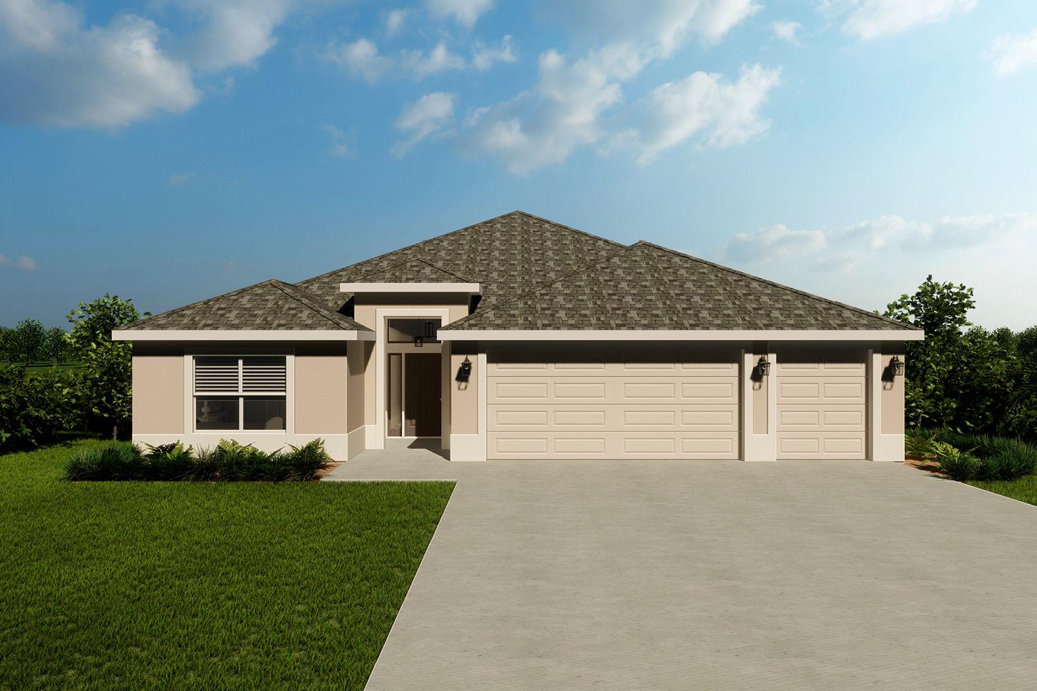 Dove  Modern Two-Story Home Design with Main Floor Primary - MM-2334